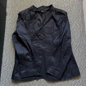 Eileen Fisher Classic Black Silk Jacket